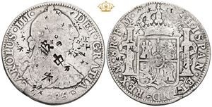 8 Reales 1785 Mo FM, chopmarks
