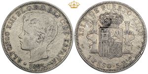 Peso (5 Pesetas) 1895