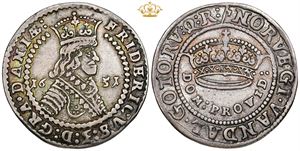 1/2 krone 1651