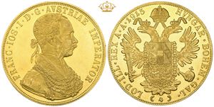 4 Ducats 1915, restrike.