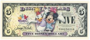5 Disney Dollars 2009, no. T00256216 - Celebrate You!