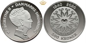 500 kroner 2020, Dronningens 80 års fødselsdag
