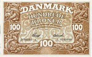 100 kroner 1928 A