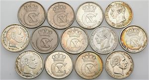 25 øre, forskellige. (13)