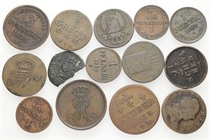 Collection, 14 pcs., all different. (14)