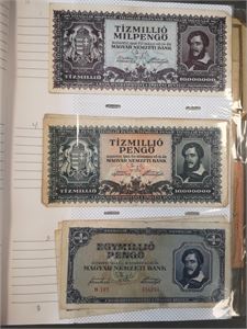 Collection paper money, c. 250 pcs.