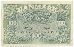 100 kroner 1955 o, nr. 0130427