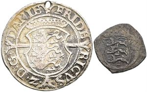 2 skilling 1565; mark 1561. (2)