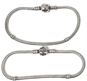 Pandora armlænker i Sterlingsølv, 2 stk., L. 18,5, vægt 26,74 g. (2)