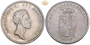 Rigsbankdaler 1813 - 'clashed dies'