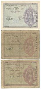 20 Francs 1943-1945. (3)