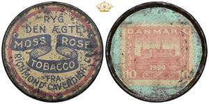 Postskillemønt, 10 øre, Moss Rose
