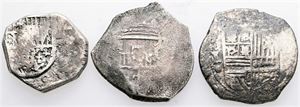 Cob coins. (3)