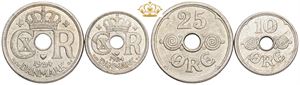 10 øre 1924; 25 øre 1924. (2)