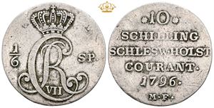 1/6 speciedaler 1796 - ualmindeligt årstal