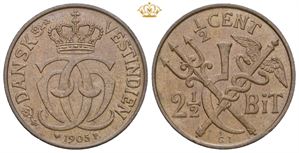 2 ½ bit / ½ cent 1905 P