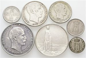 10 øre - 2 kroner, forskellige. (7)