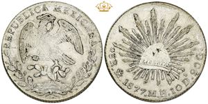 8 Reales 1877 Mo MH