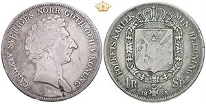 1 riksdaler specie 1835