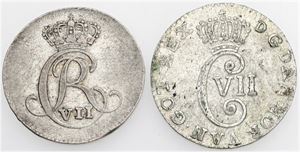 4 skilling 1783, 1807. (2)