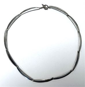 Leddelt halscollier i Sterligsølv, L. 41 cm, vægt 21,5 g