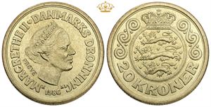 20 kroner 1986, prøvemønt