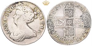 Halfcrown 1708, SEPTIMO, Post-Union