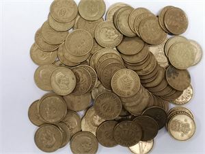 1 krone, 'gule', 100 stk.