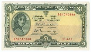 One Pound 1975, no. 96K040988