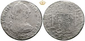 8 Reales 1783 - salvaged from El Cazador