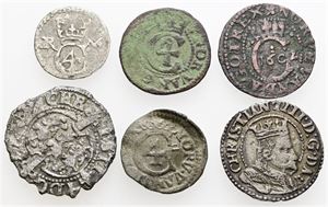 Samling, 6 stk. inkl. søsling u. år. (6)