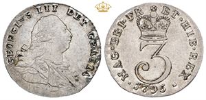 Threepence 1795