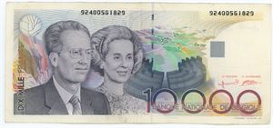 10,000 Francs ND (1992-1997)