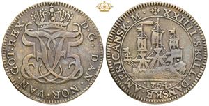 24 skilling 1764, samtidig forfalskning.