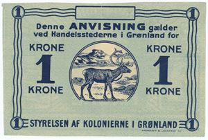1 krone u.år (1913), blanket