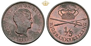 1/5 rigsbankskilling 1842