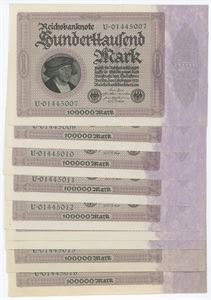 100,000 Mark 1923. (8)