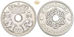 5 kroner 1984, prøvemønt