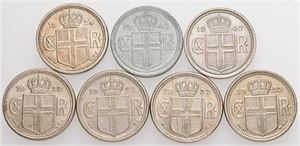 25 Aurar, nice condition. (7)