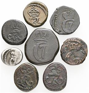 Samling, 8 stk. inkl. royalin 1807. (8)