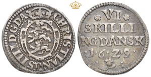 6 skilling 1629