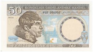 50 kroner 2014, nr. s00 000000