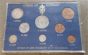Møntsæt 1970 i hård plast