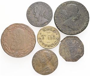 Collection of various tokens. (6)