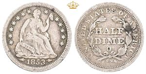 Half Dime 1853 O