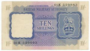 10 Shillings 1943, no. 01K 529883