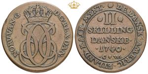 2 skilling 1740