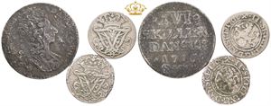 2 skilling 1705, 1706, 16 skilling 1716. (3)