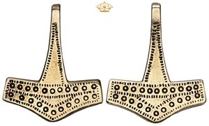 Thors hammer, vedhæng, 8 kt. guld