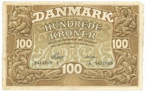 100 kroner 1928 A